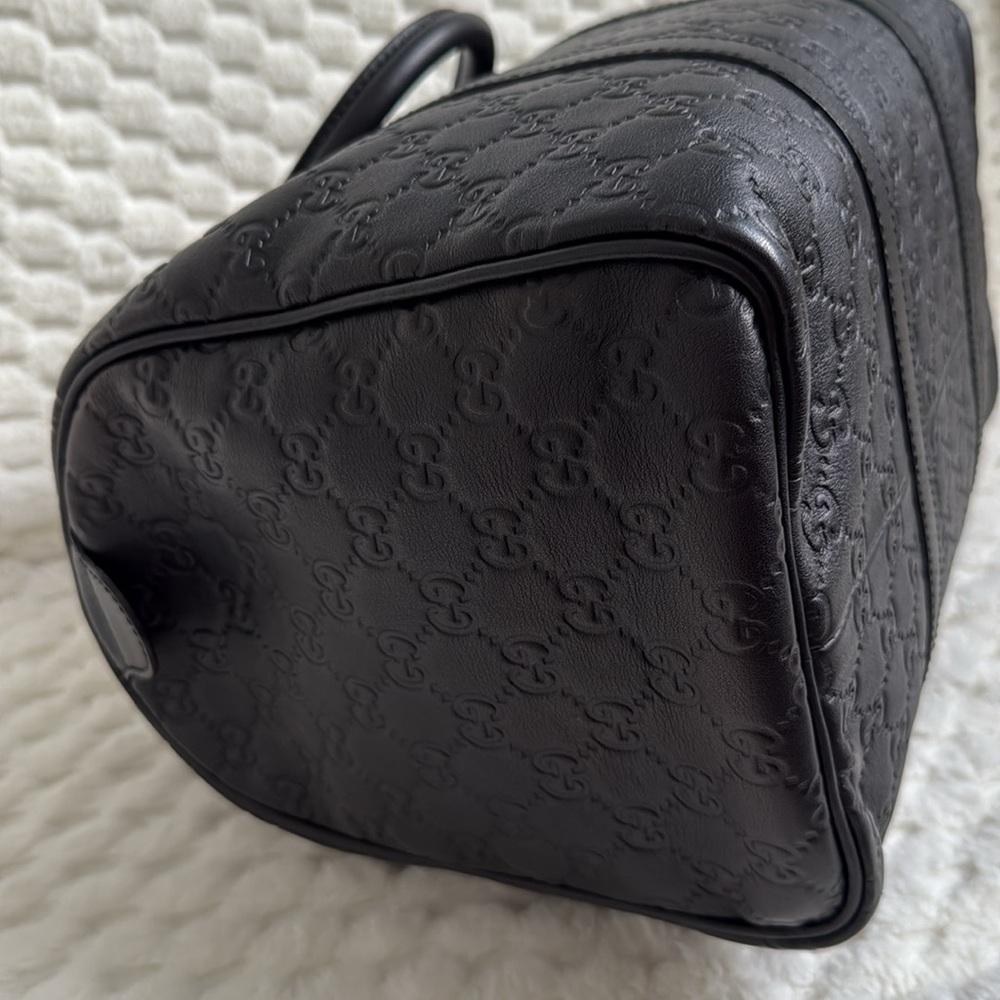 Gucci GG Guccissima Leather Boston Handbag-265697-Authentic-EUC - Picture 3 of 16